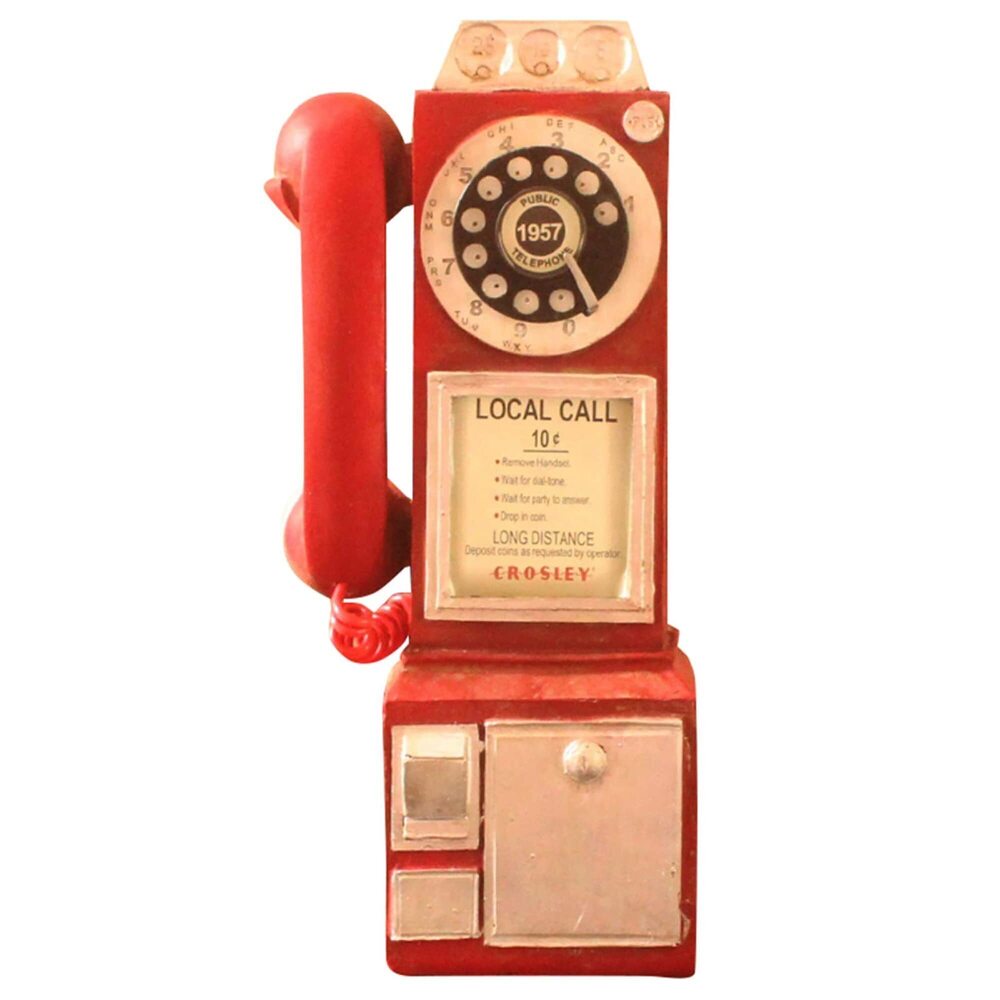 1755 Retro Telephones Ornament,Wall Mounted Vintage Rotate Classic Look